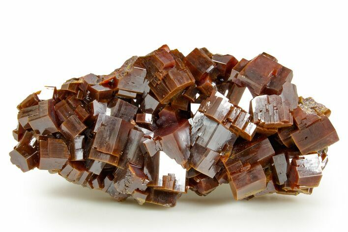 Top Quality, Deep Red Vanadinite Crystal Cluster - Large Crystals #368120